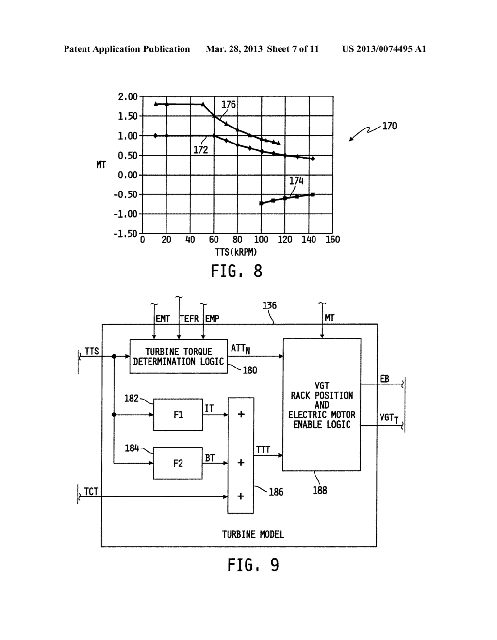 SYSTEM FOR CONTROLLING AN AIR HANDLING SYSTEM INCLUDING AN ELECTRIC     MOTOR-ASSISTED VARIABLE GEOMETRY TURBOCHARGER - diagram, schematic, and image 08