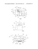 ASSEMBLY COMPRISING A RACEWAY AND A BRANCHING DEVICE, AND ASSOCIATED     BRANCHING DEVICE diagram and image