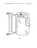 CASSETTE WITH A SENSOR FOR DETERMINING THE DIFFERENCE BETWEEN A FIRST AND     A SECOND FLUID STREAM diagram and image