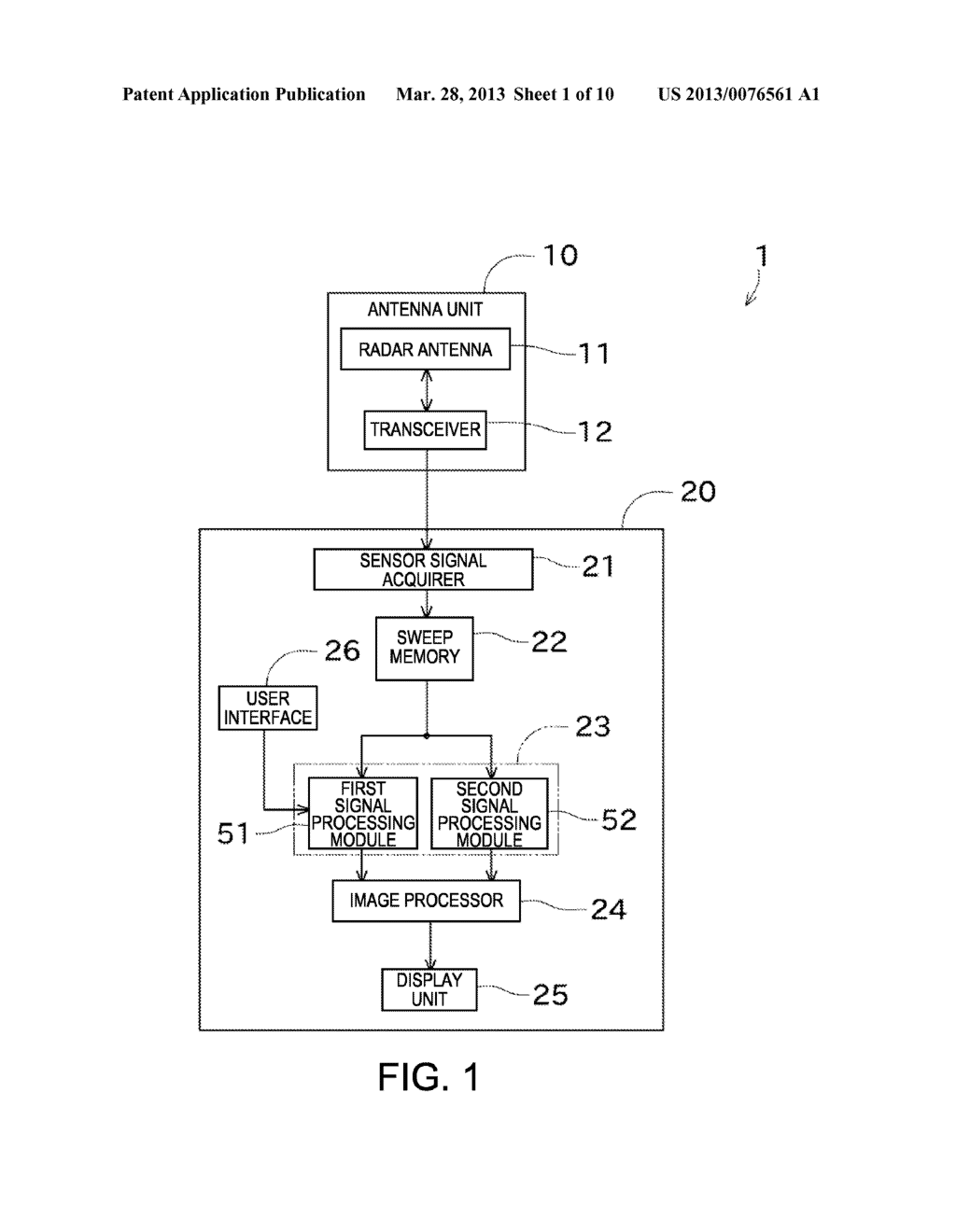 DEVICE AND METHOD FOR DISPLAYING INFORMATION, RADAR APPARATUS - diagram, schematic, and image 02
