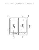 MINIMIZING AND MAXIMIZING BETWEEN LANDSCAPE DUAL DISPLAY AND LANDSCAPE     SINGLE DISPLAY diagram and image