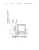 HORIZONTAL ADJUSTMENT DEVICE OF UPPER BASE OF BARCODE PRINTER diagram and image