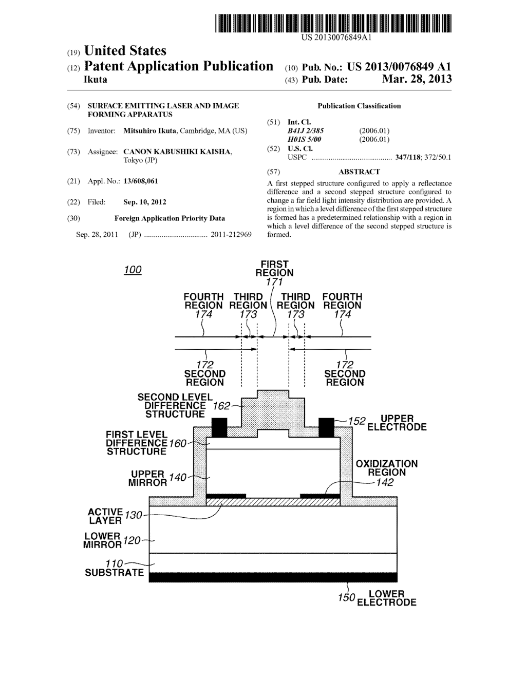 SURFACE EMITTING LASER AND IMAGE FORMING APPARATUS - diagram, schematic, and image 01