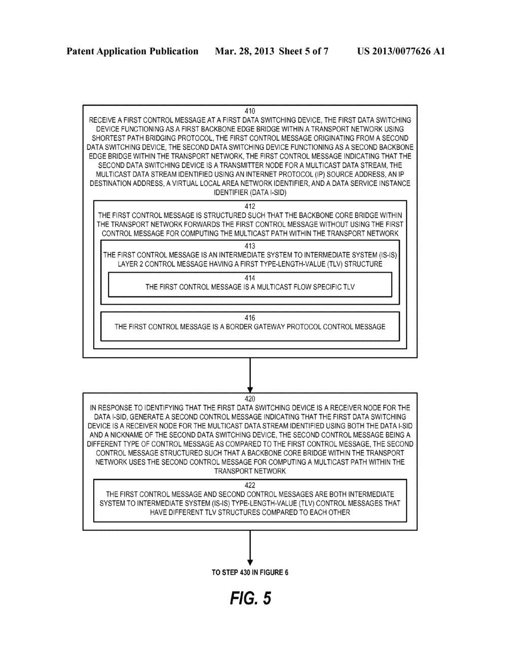 SEPARATION OF EDGE AND ROUTING/CONTROL INFORMATION FOR MULTICAST OVER     SHORTEST PATH BRIDGING - diagram, schematic, and image 06