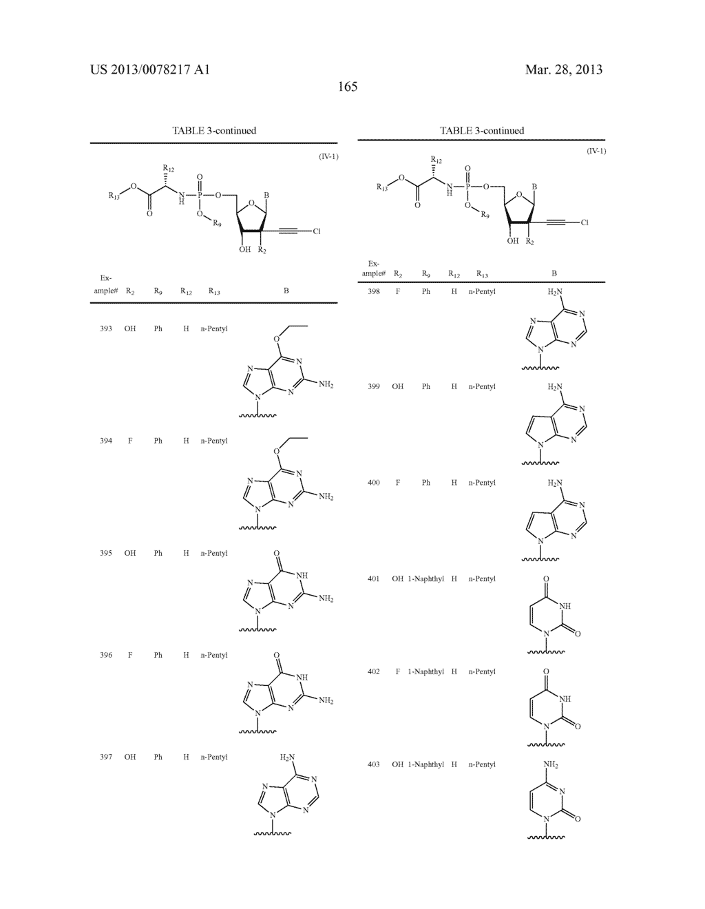2'-CHLOROACETYLENYL SUBSTITUTED NUCLEOSIDE DERIVATIVES - diagram, schematic, and image 166