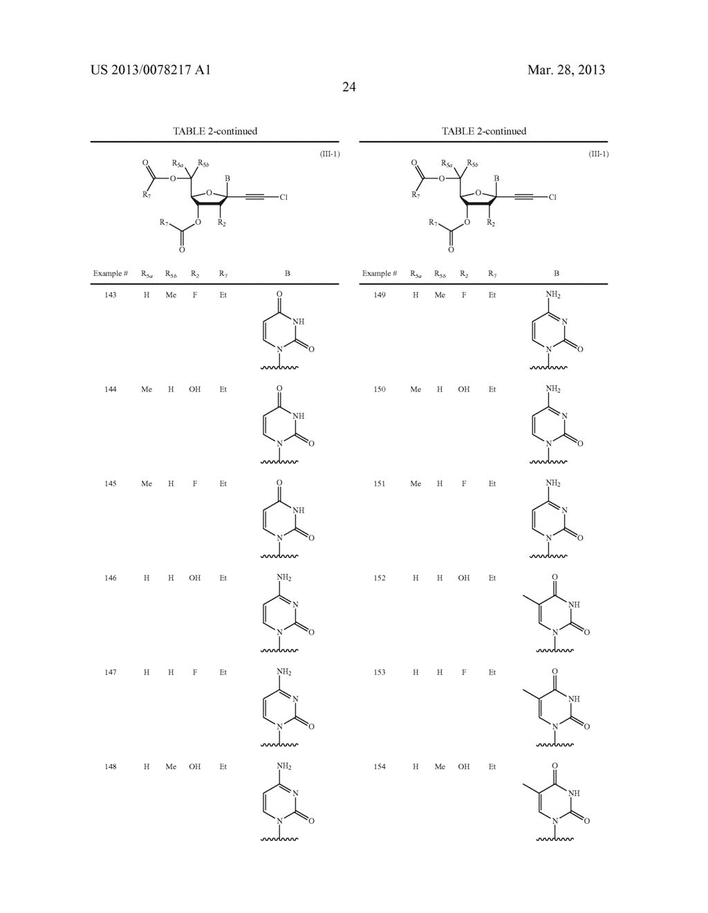 2'-CHLOROACETYLENYL SUBSTITUTED NUCLEOSIDE DERIVATIVES - diagram, schematic, and image 25