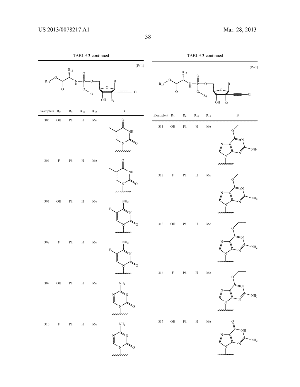 2'-CHLOROACETYLENYL SUBSTITUTED NUCLEOSIDE DERIVATIVES - diagram, schematic, and image 39