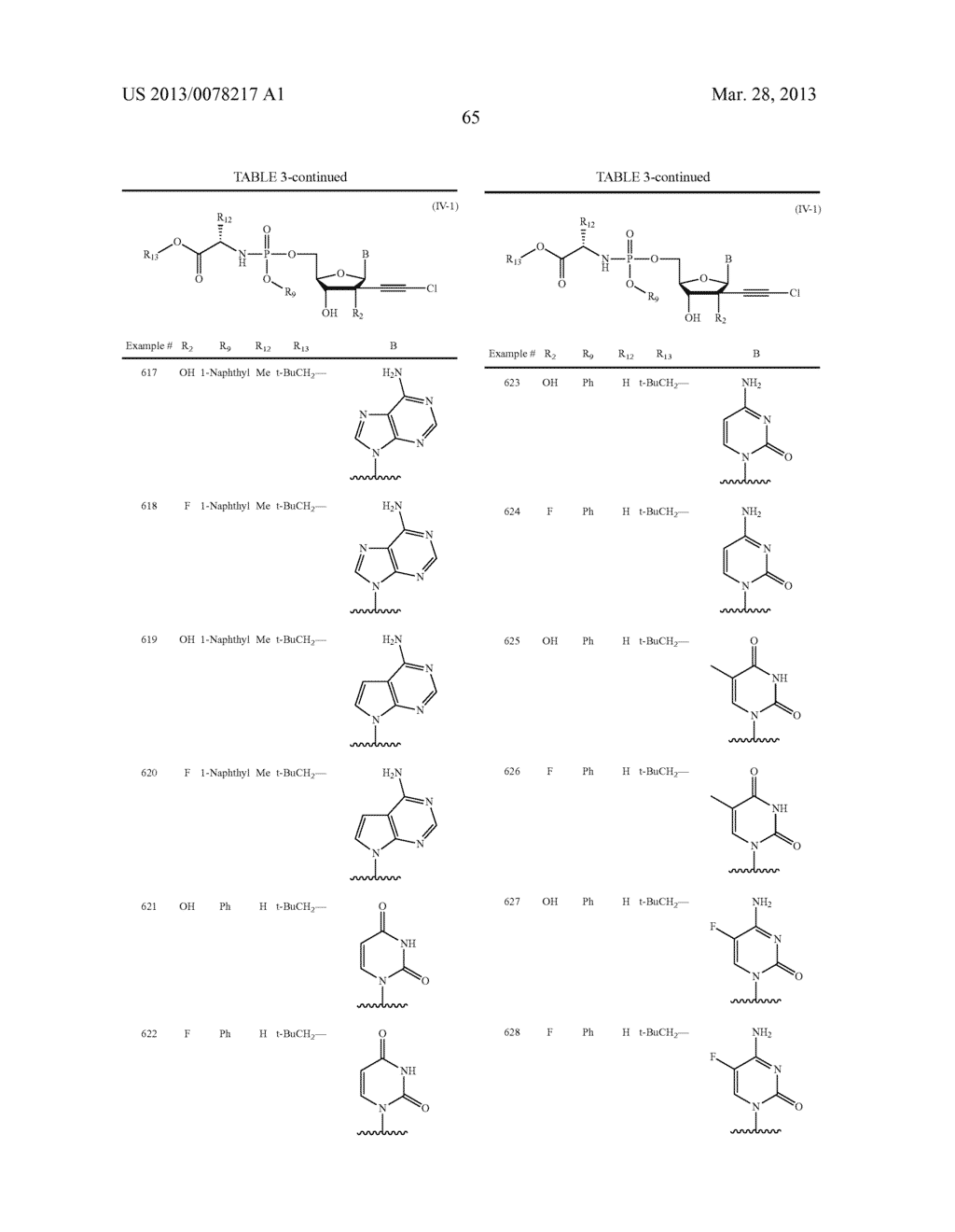 2'-CHLOROACETYLENYL SUBSTITUTED NUCLEOSIDE DERIVATIVES - diagram, schematic, and image 66