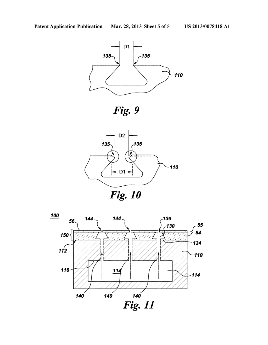 COMPONENTS WITH COOLING CHANNELS AND METHODS OF MANUFACTURE - diagram, schematic, and image 06