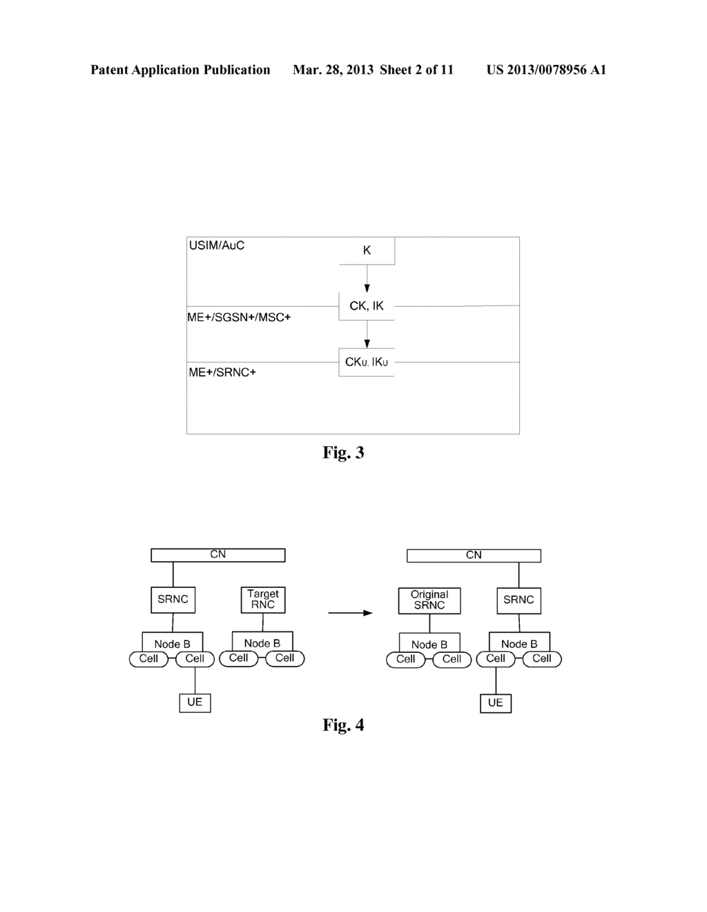 METHOD FOR UPDATING AND GENERATING AIR INTERFACE KEY AND RADIO ACCESS     SYSTEM - diagram, schematic, and image 03