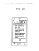 MOBILE DEVICE AND METHOD FOR CONTROLLING REPRODUCTION OF CONTENTS IN     MOBILE DEVICE diagram and image