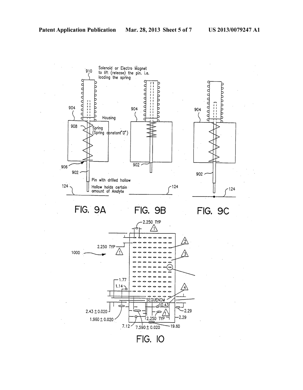 METHOD AND APPARATUS FOR DELIVERY OF SUBMICROLITER VOLUMES ONTO A     SUBSTRATE - diagram, schematic, and image 06