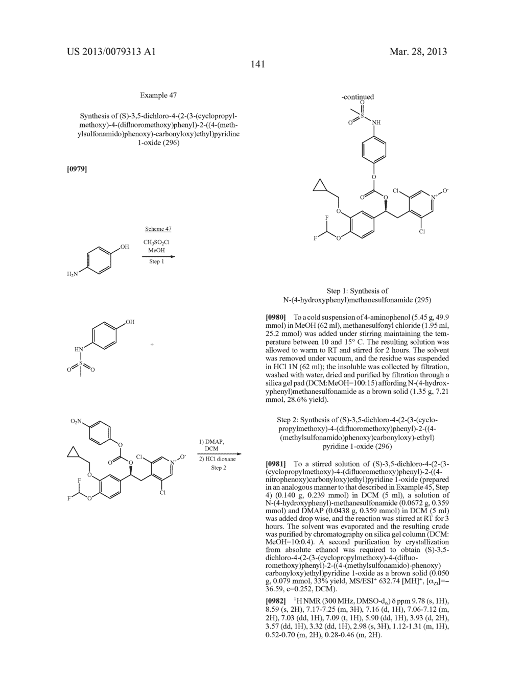 DERIVATIVES OF 1-PHENYL-2-PYRIDINYL ALKYL ALCOHOLS AS PHOSPHODIESTERASE     INHIBITORS - diagram, schematic, and image 142