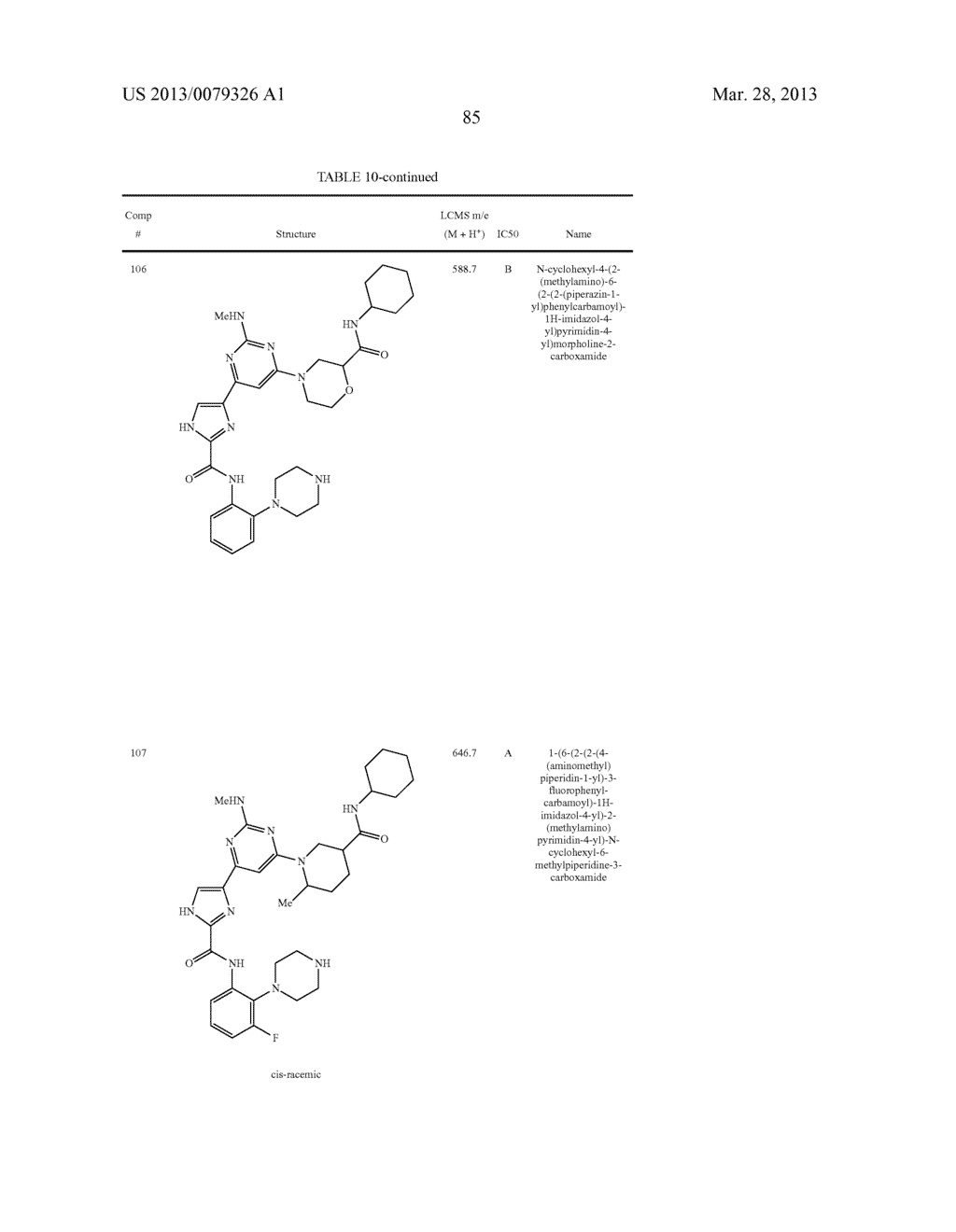 N-PHENYL IMIDAZOLE CARBOXAMIDE INHIBITORS OF 3-PHOSPHOINOSITIDE-DEPENDENT     PROTEIN KINASE-1 - diagram, schematic, and image 86