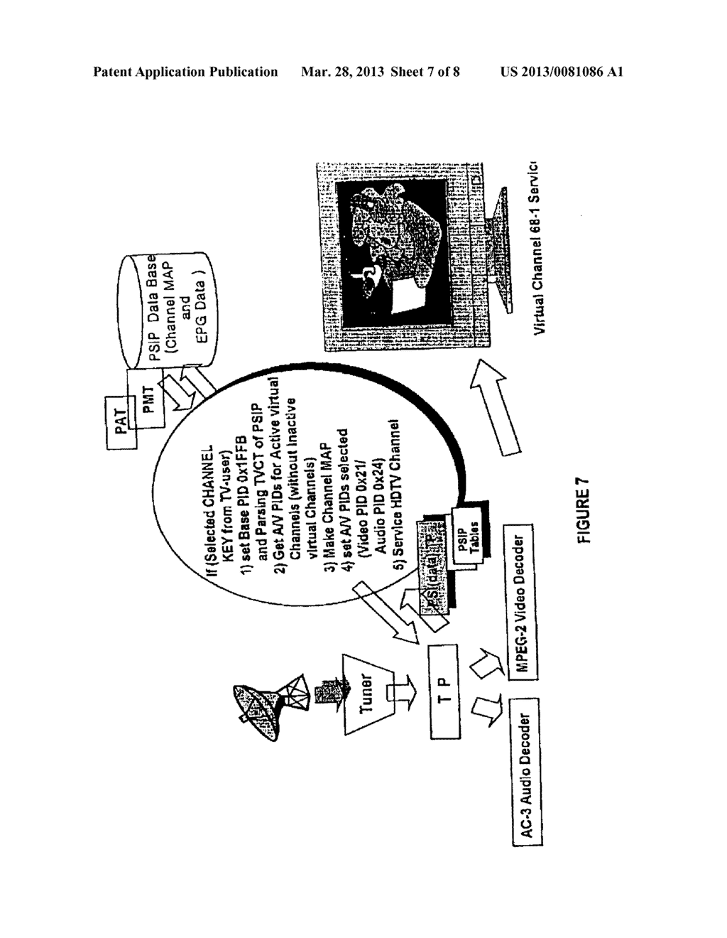 VIRTUAL CHANNEL TABLE FOR A BROADCAST PROTOCOL AND METHOD OF BROADCASTING     AND RECEIVING BROADCAST SIGNALS USING THE SAME - diagram, schematic, and image 08