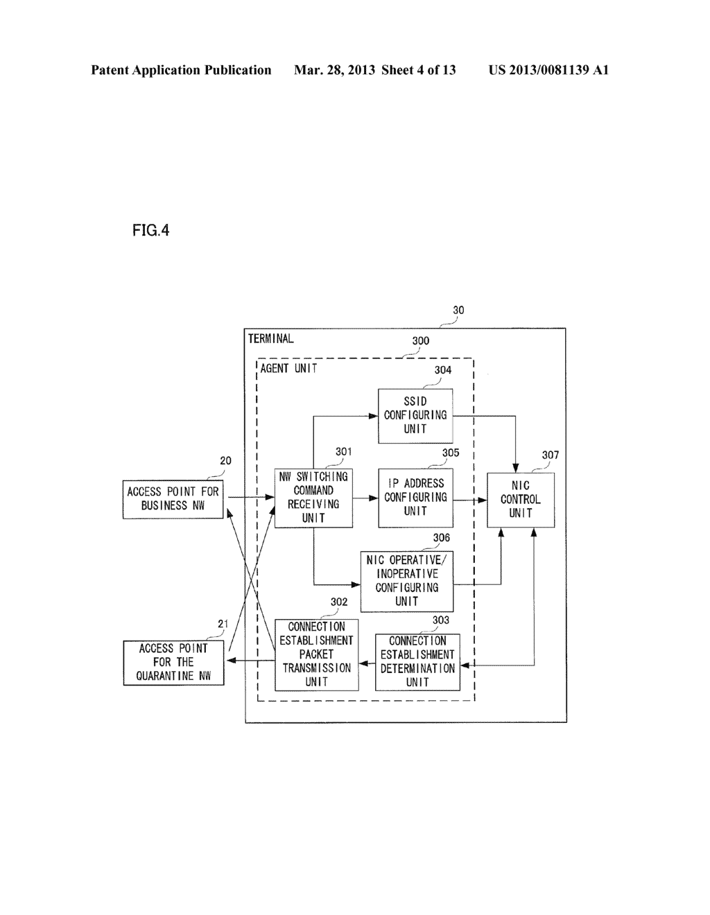 QUARANTINE NETWORK SYSTEM, SERVER APPARATUS, AND PROGRAM - diagram, schematic, and image 05