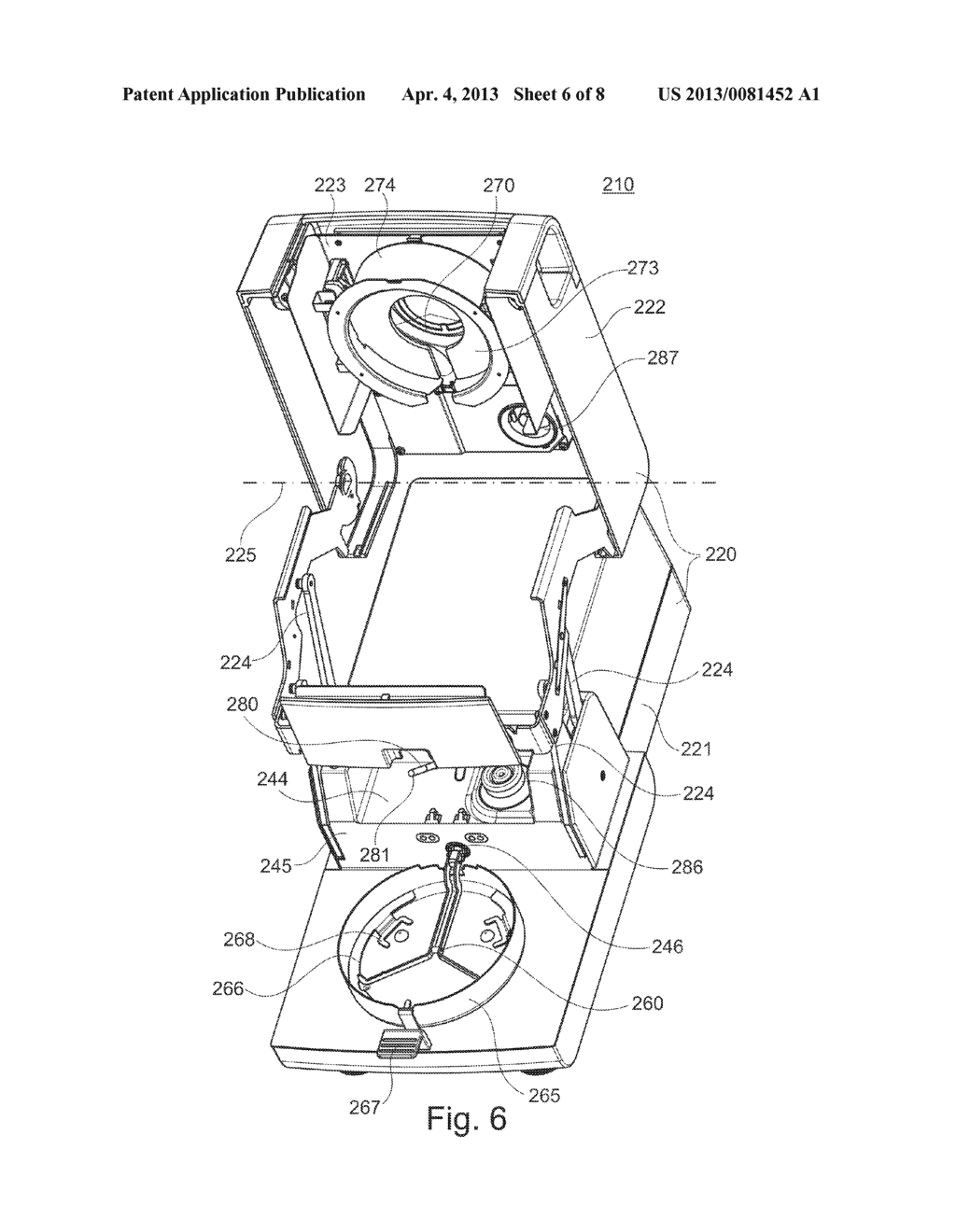 INSTRUMENT FOR GRAVIMETRIC MOISTURE DETERMINATION WITH POSITION-CHANGING     DEVICE - diagram, schematic, and image 07