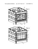 Livestock Confinement Pen With Wall Panel Having Divided Opening diagram and image