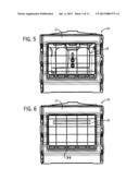 Livestock Confinement Pen With Wall Panel Having Divided Opening diagram and image