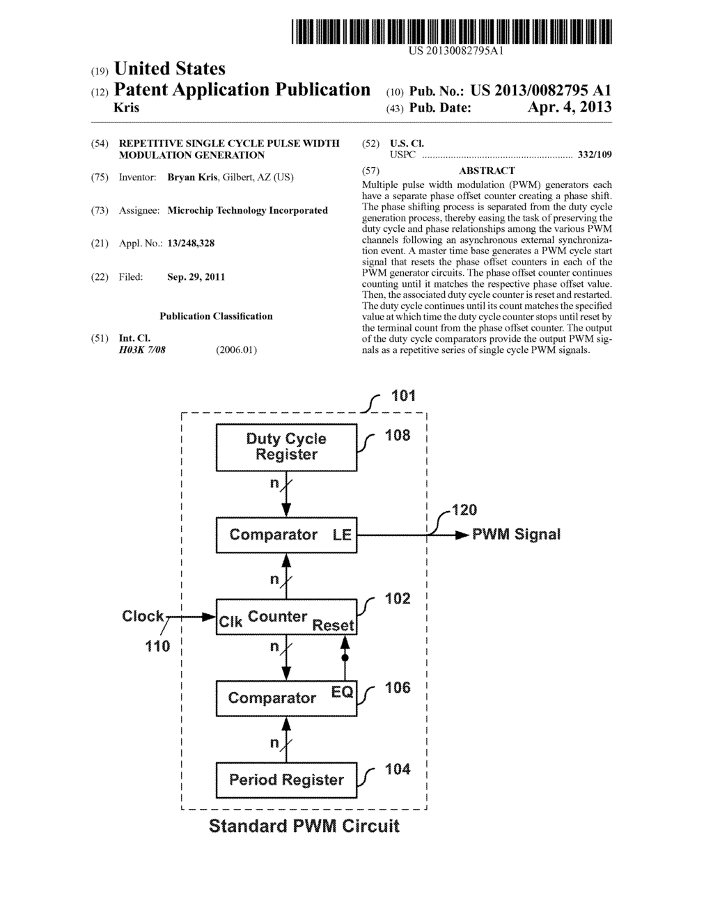 REPETITIVE SINGLE CYCLE PULSE WIDTH MODULATION GENERATION - diagram, schematic, and image 01