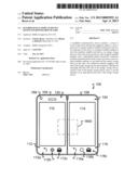 HANDHELD DUAL DISPLAY DEVICE HAVING FOLDOVER GROUND TABS diagram and image