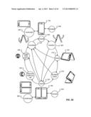 HANDHELD DUAL DISPLAY DEVICE HAVING FOLDOVER GROUND TABS diagram and image