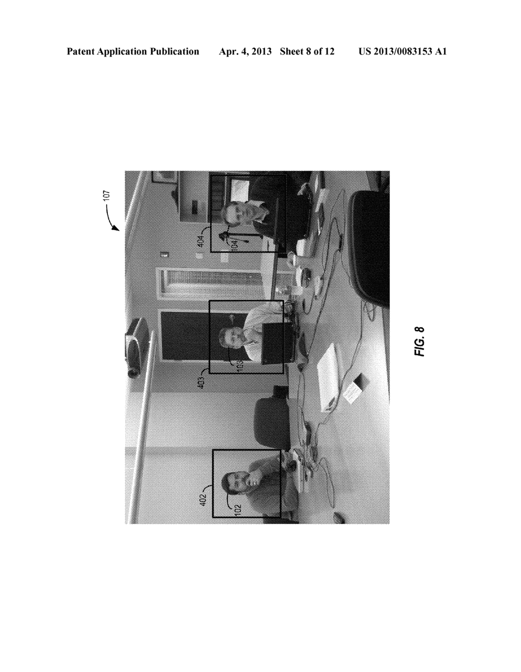 Background Compression and Resolution Enhancement Technique for Video     Telephony and Video Conferencing - diagram, schematic, and image 09