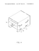 ELECTRONIC ASSEMBLY HAVING RETENTION DEVICE FOR DATA STORAGE MODULE diagram and image