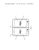 SEAM MINIMIZATION IN A HANDHELD DUAL DISPLAY DEVICE diagram and image