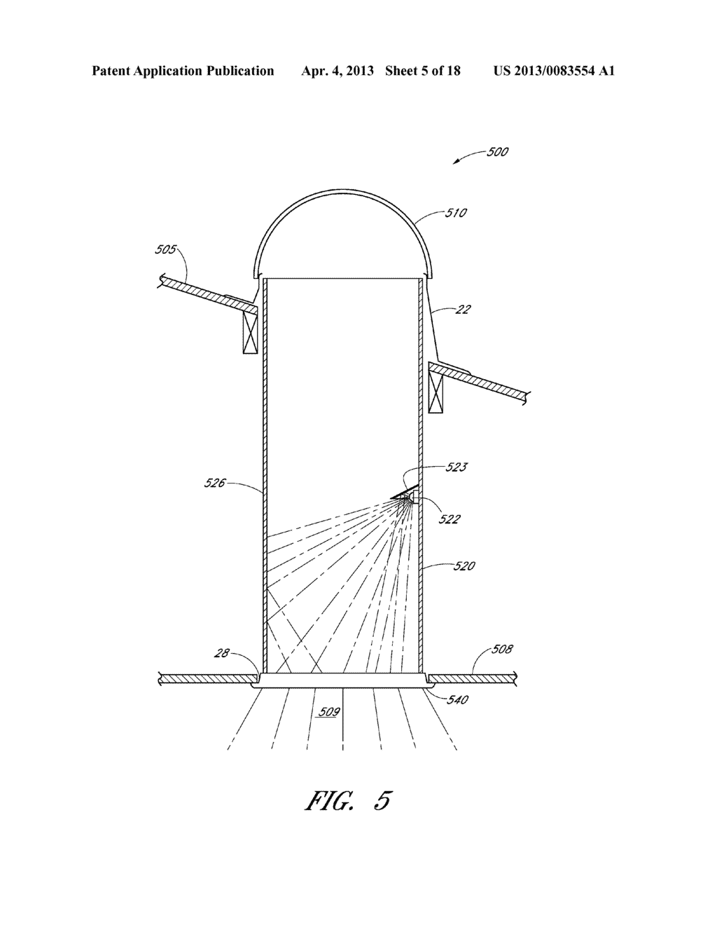 LIGHTING DEVICES AND METHODS FOR PROVIDING COLLIMATED DAYLIGHT AND     AUXILIARY LIGHT - diagram, schematic, and image 06