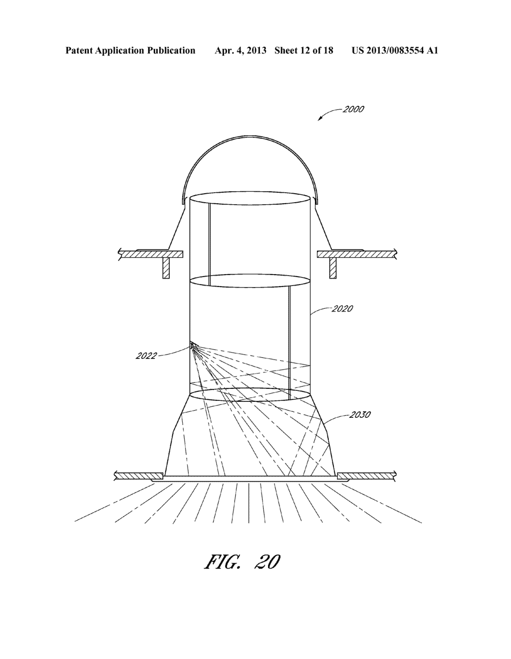 LIGHTING DEVICES AND METHODS FOR PROVIDING COLLIMATED DAYLIGHT AND     AUXILIARY LIGHT - diagram, schematic, and image 13