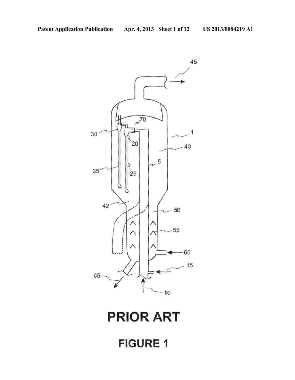 FCC REACTOR AND RISER DESIGN FOR SHORT CONTACT-TIME CATALYTIC CRACKING OF     HYDROCARBONS - diagram, schematic, and image 02