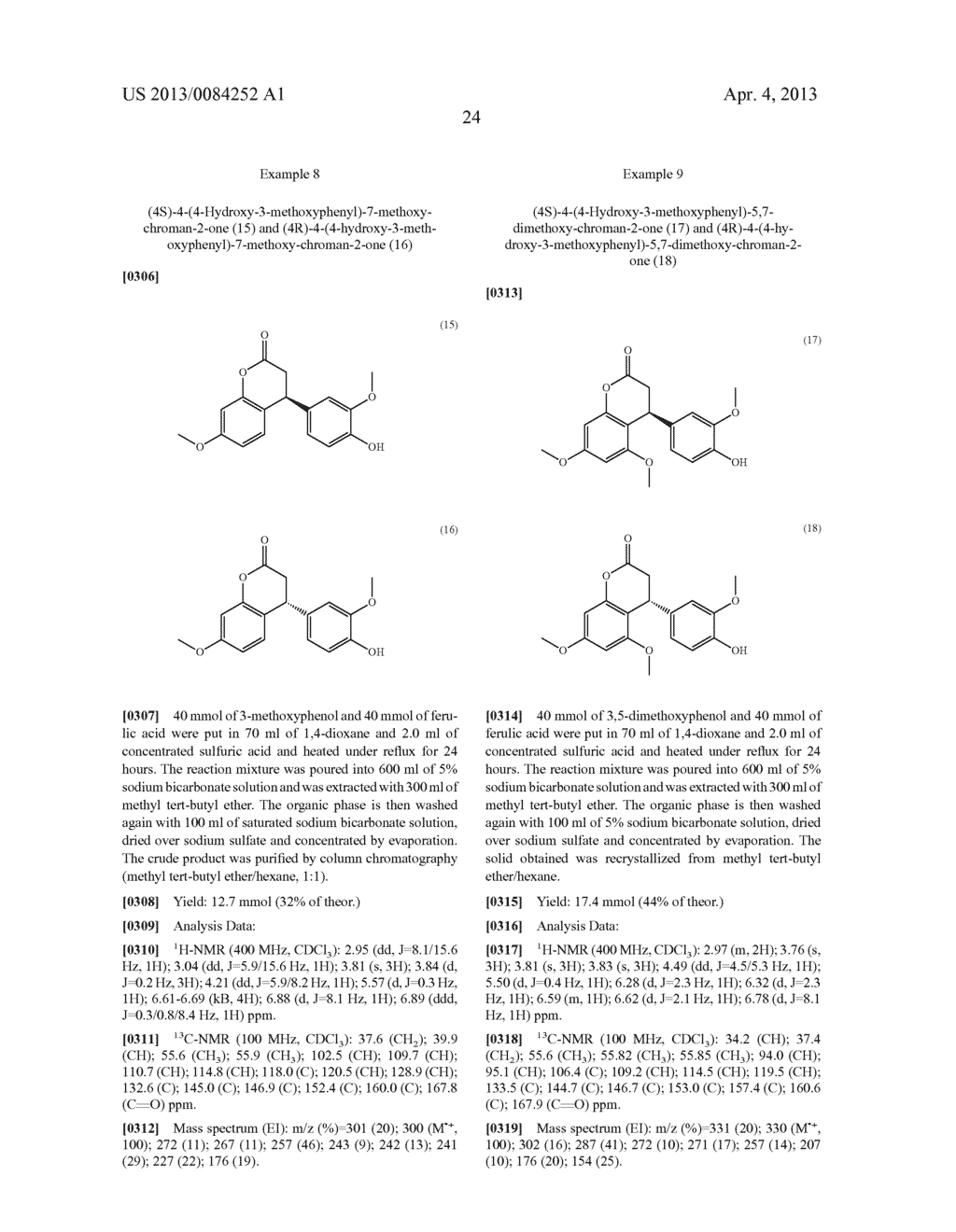 Use of certain neoflavonoids for intensifying and/or producing a sensory     impression of sweetness - diagram, schematic, and image 25