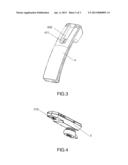 Wireless telephone system with headset-handset assembly diagram and image