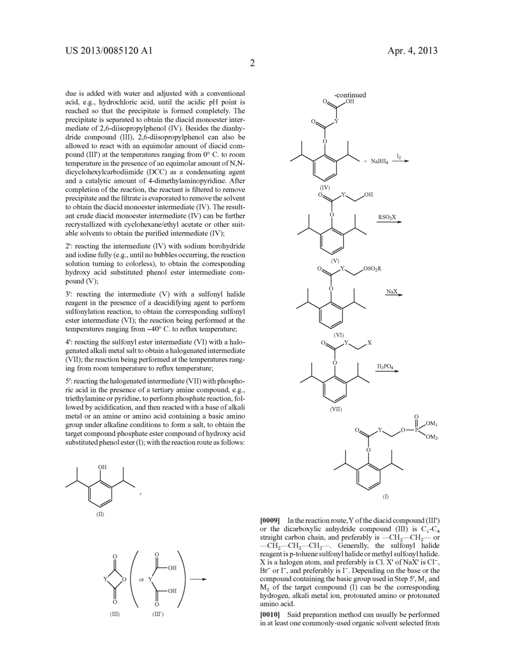 Phosphate Ester Compound of Hydroxy Acid Substituted Phenol Ester,     Preparation Method and Medical Use Thereof - diagram, schematic, and image 04