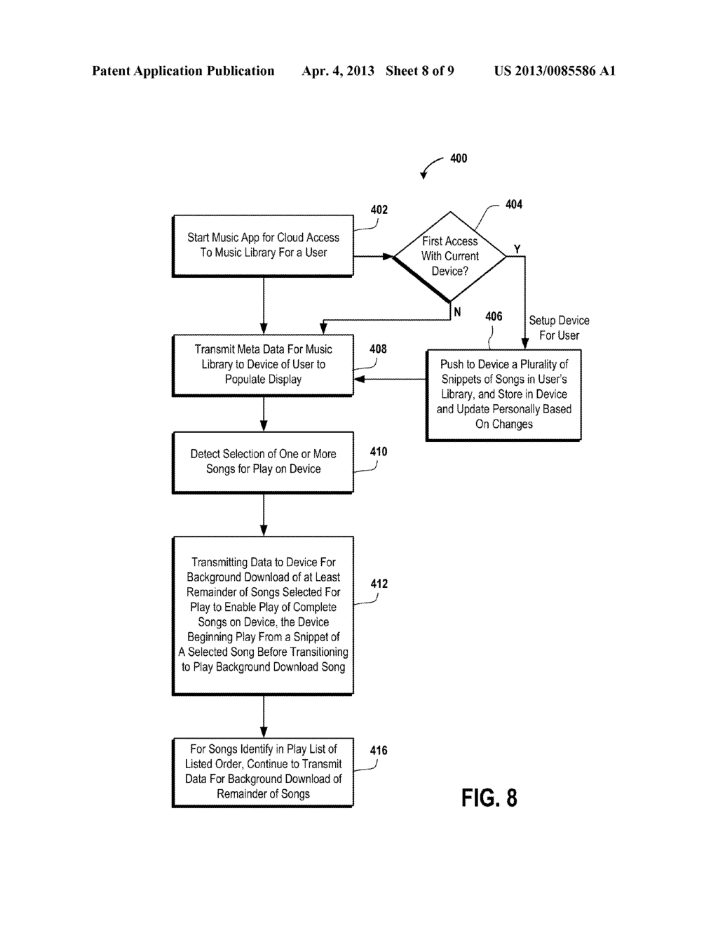 Audio File Processing to Reduce Latencies in Play Start Times for Cloud     Served Audio Files - diagram, schematic, and image 09