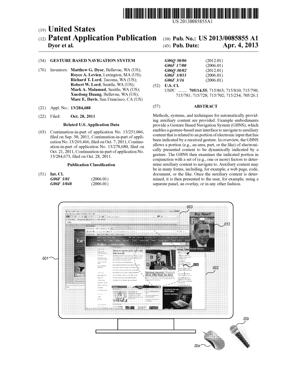 GESTURE BASED NAVIGATION SYSTEM - diagram, schematic, and image 01