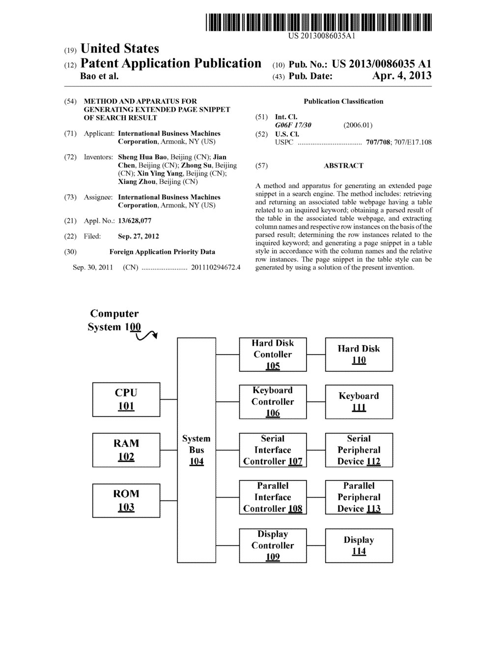 METHOD AND APPARATUS FOR GENERATING EXTENDED PAGE SNIPPET OF SEARCH RESULT - diagram, schematic, and image 01