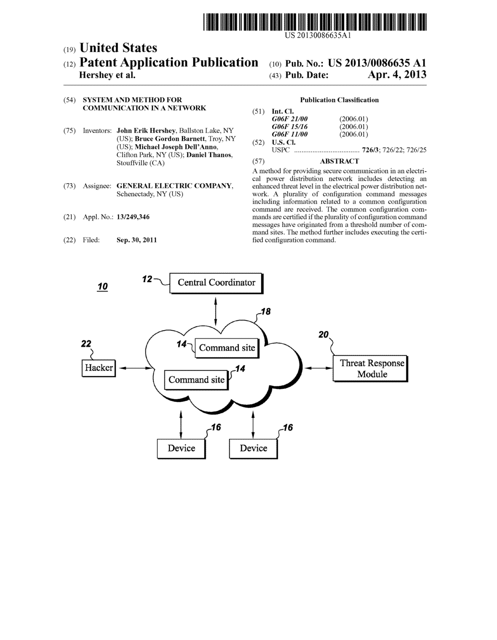 SYSTEM AND METHOD FOR COMMUNICATION IN A NETWORK - diagram, schematic, and image 01