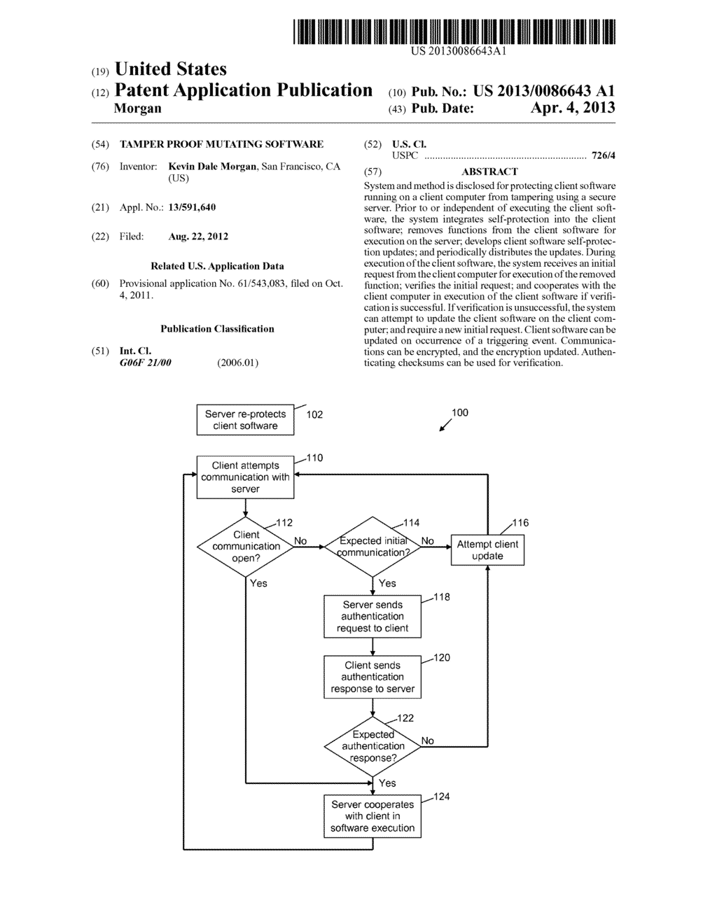 TAMPER PROOF MUTATING SOFTWARE - diagram, schematic, and image 01