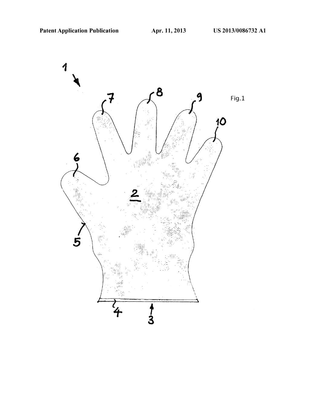 Disposable Glove - diagram, schematic, and image 02
