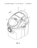 VACUUM CLEANER WITH REMOVABLE BATTERY PACK diagram and image