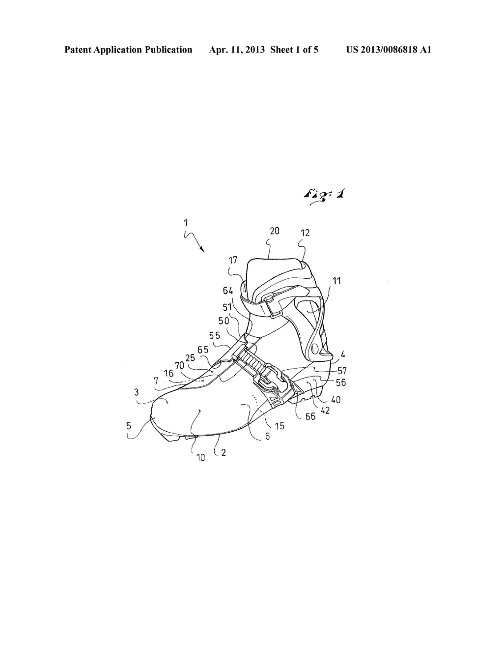 FOOTWEAR WITH IMPROVED TIGHTENING OF UPPER - diagram, schematic, and image 02