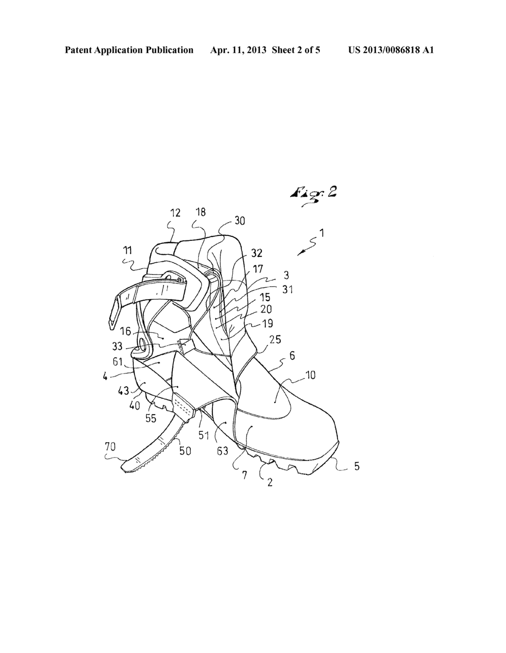 FOOTWEAR WITH IMPROVED TIGHTENING OF UPPER - diagram, schematic, and image 03