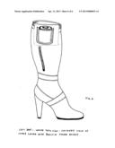Women s Boot Wallet and Pocket System diagram and image