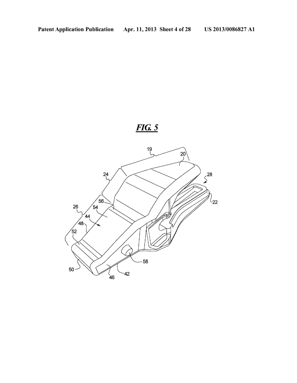 IMPLEMENT TOOTH ASSEMBLY WITH TIP AND ADAPTER - diagram, schematic, and image 05