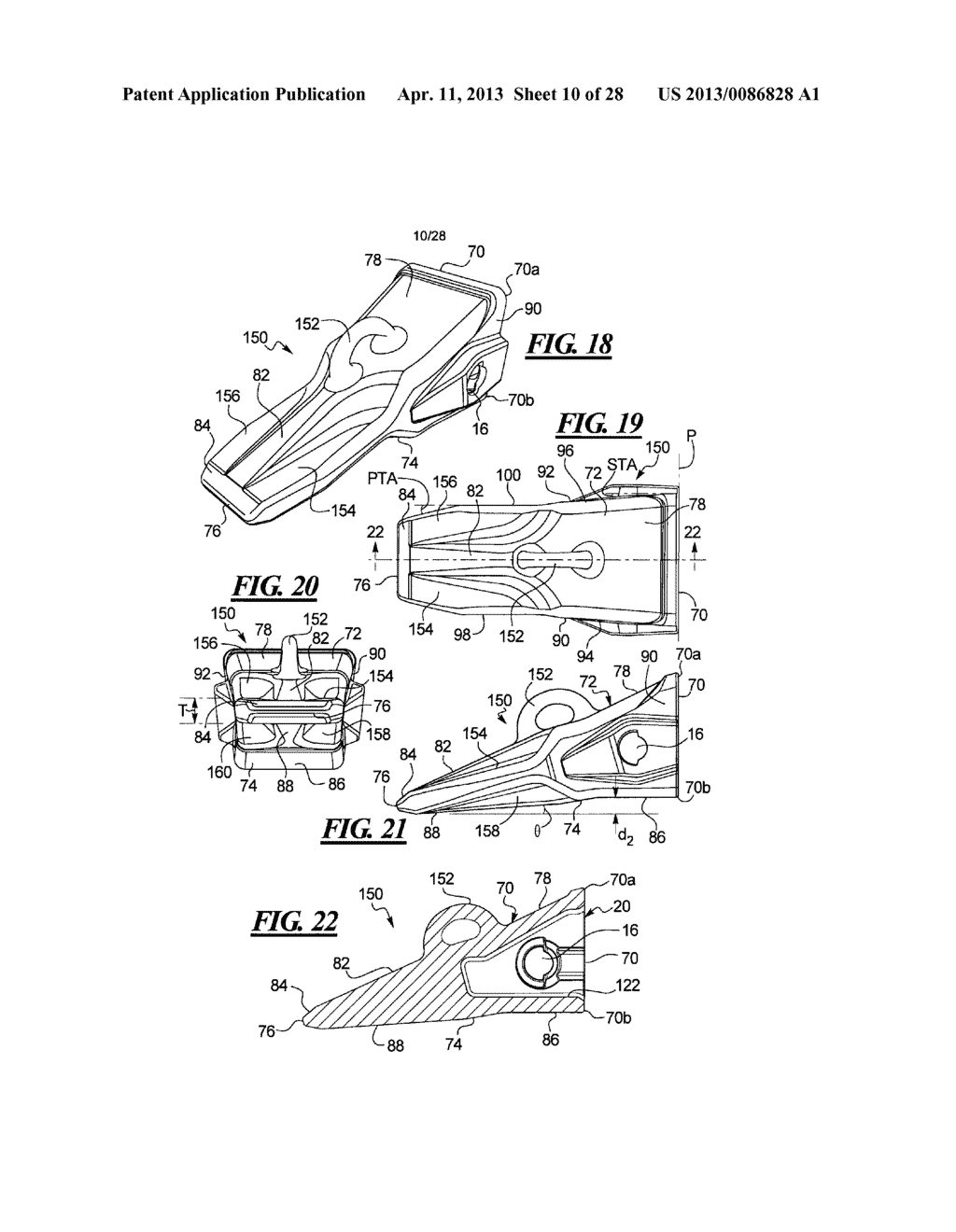 IMPLEMENT TOOTH ASSEMBLY WITH TIP AND ADAPTER - diagram, schematic, and image 11