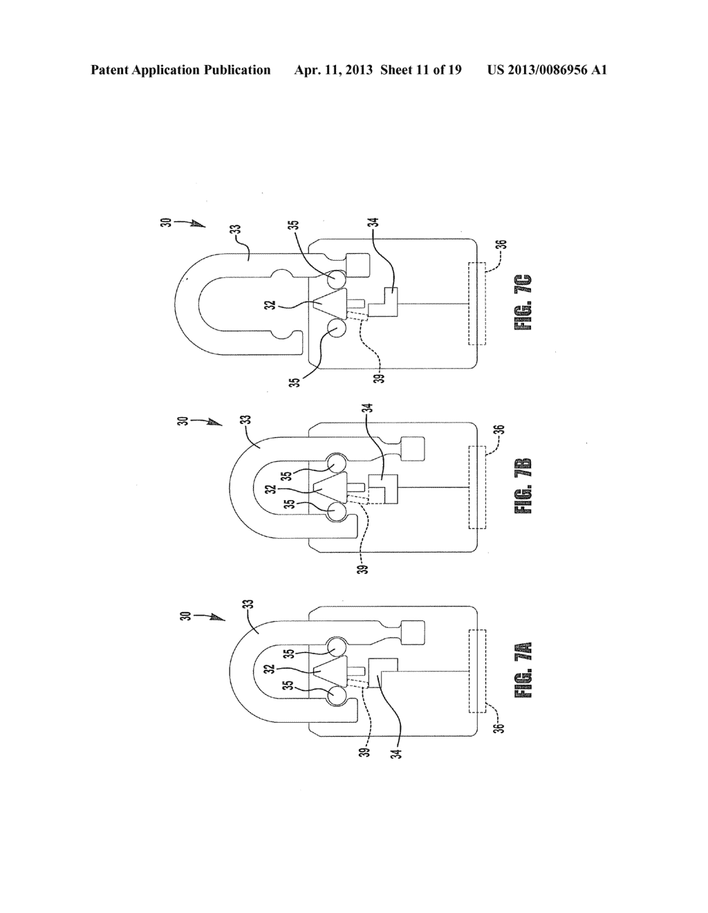 MULTIPLE MODE LOCKING ARRANGEMENTS - diagram, schematic, and image 12