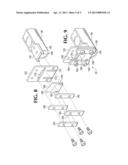 STRAPPING MATERIAL DISPENSER WITH INTEGRATED CUTTER diagram and image