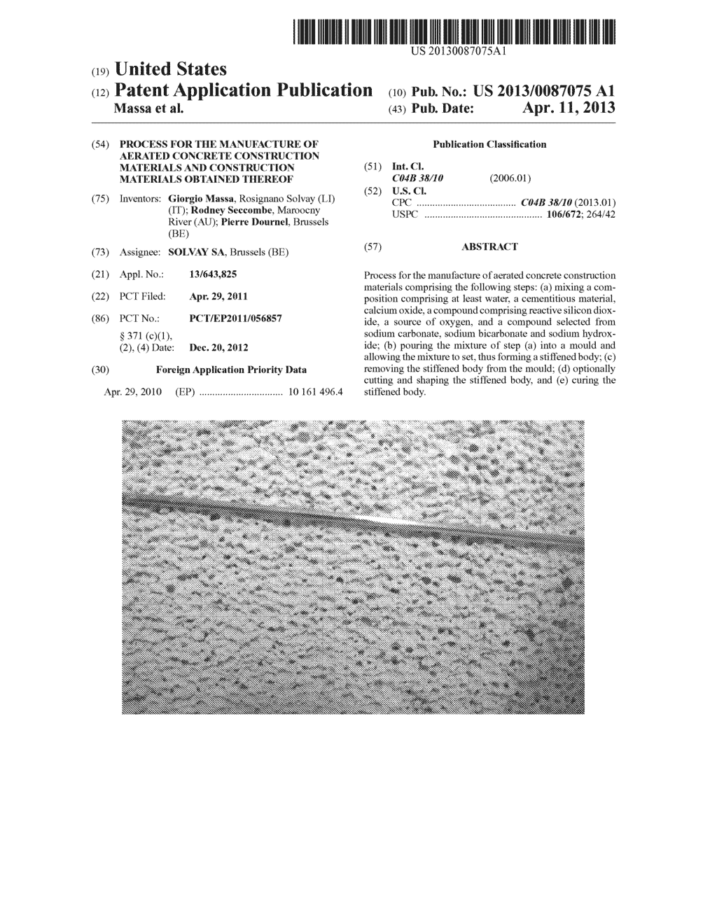 Process for the Manufacture of Aerated Concrete Construction Materials and     Construction Materials Obtained Thereof - diagram, schematic, and image 01